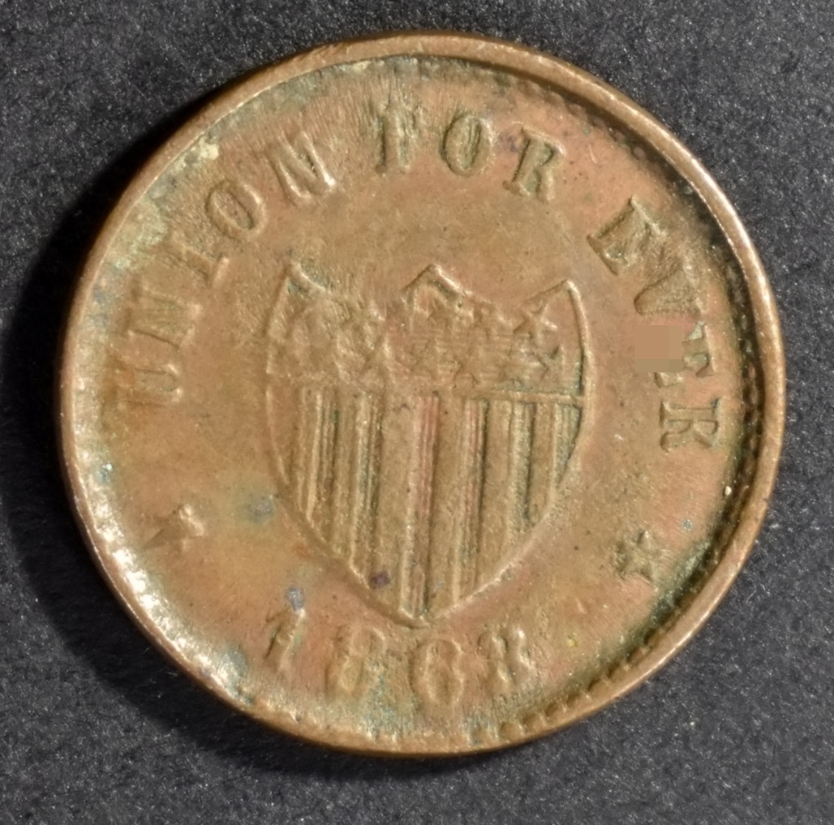 1863 Civil War Token Union Forever