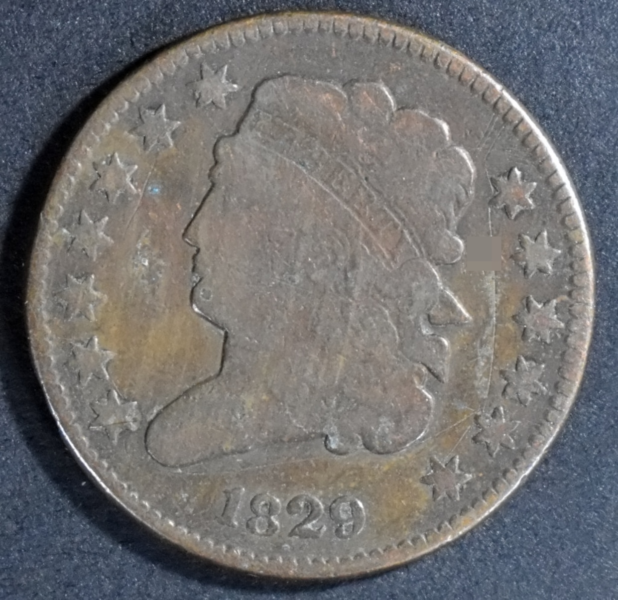 1829 Classic Head Half Cent