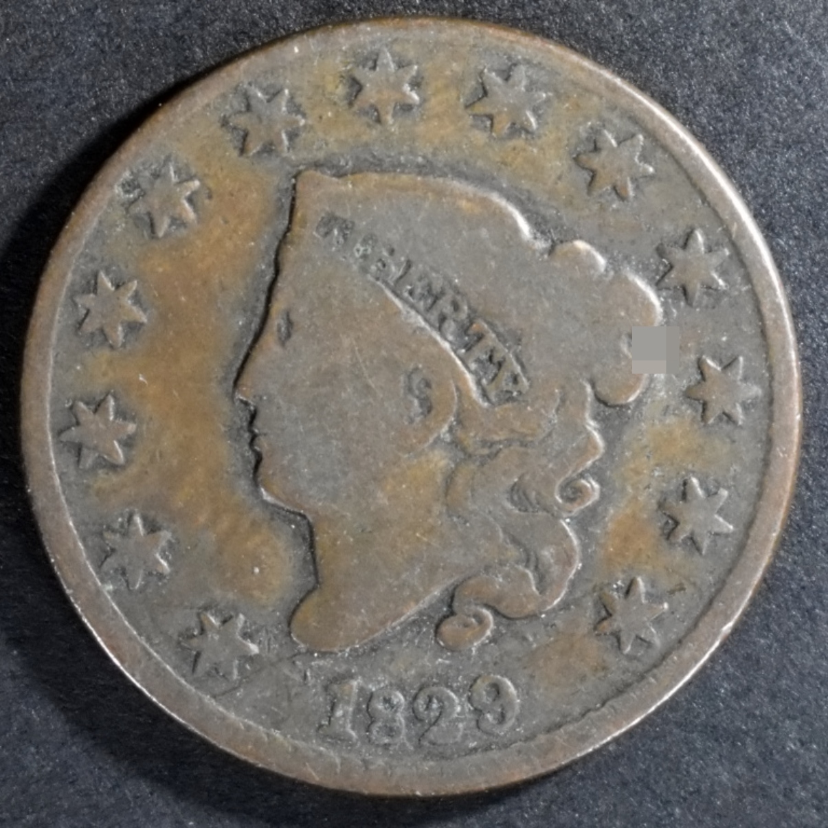 1829 Liberty Head Large Cent