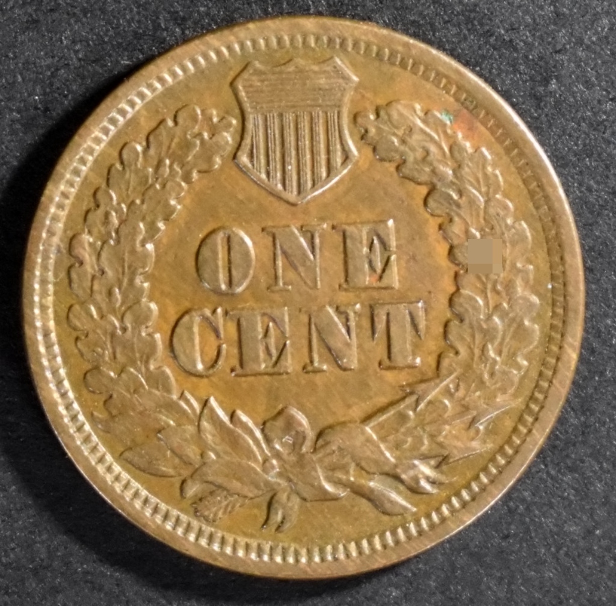 1865 Fancy 5 Indian Head Cent