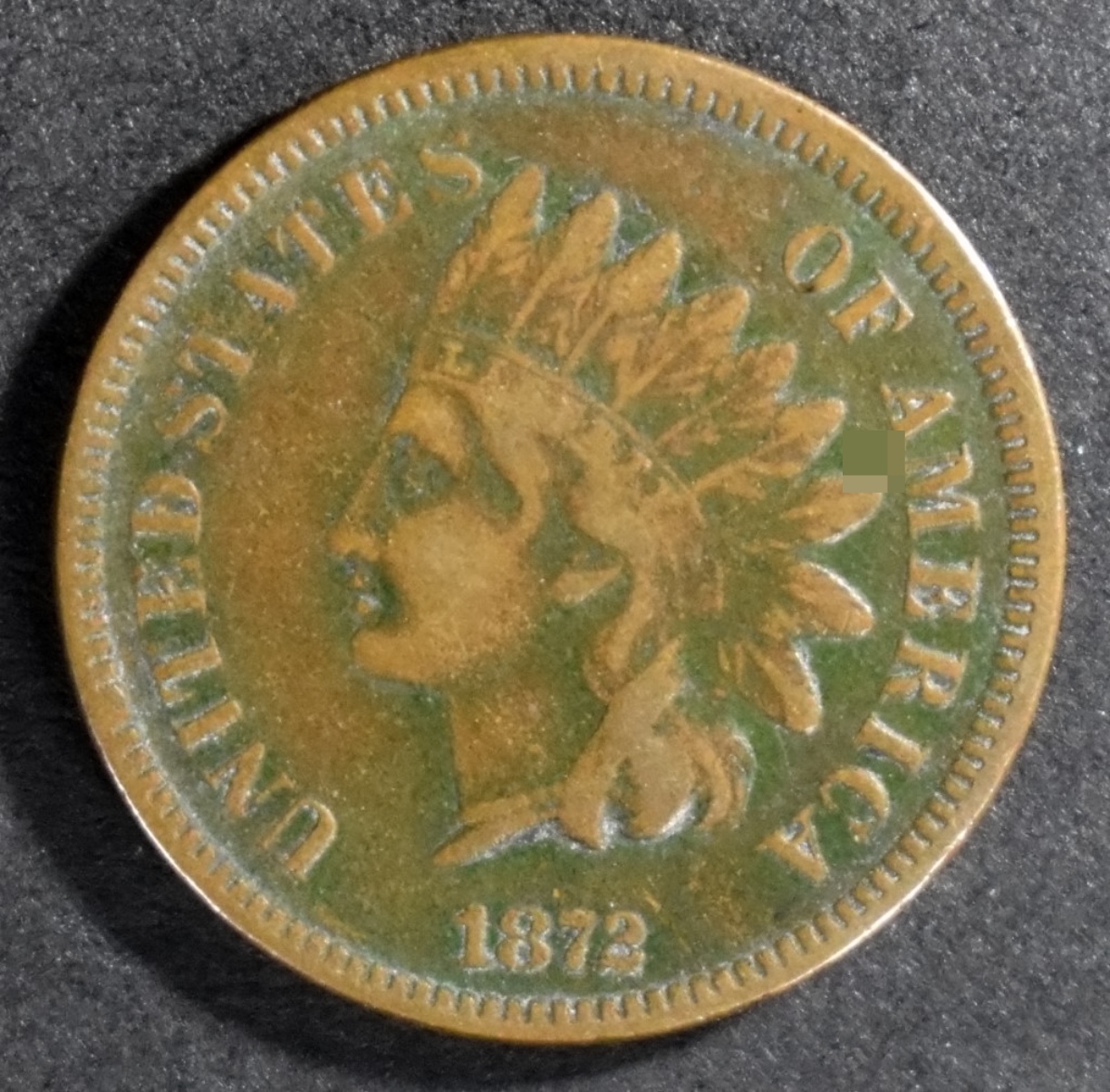 1872 Indian Head Cent