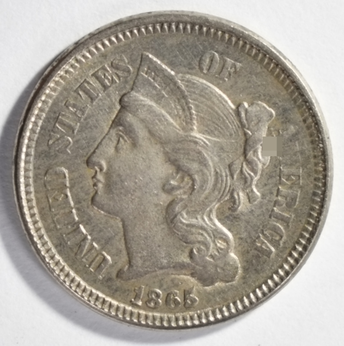1865 3 Cent Nickel