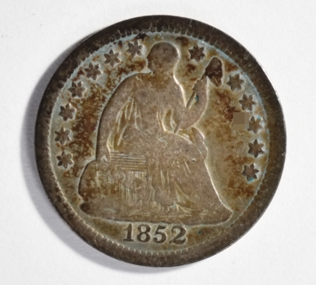 1852 Seated Half Dime