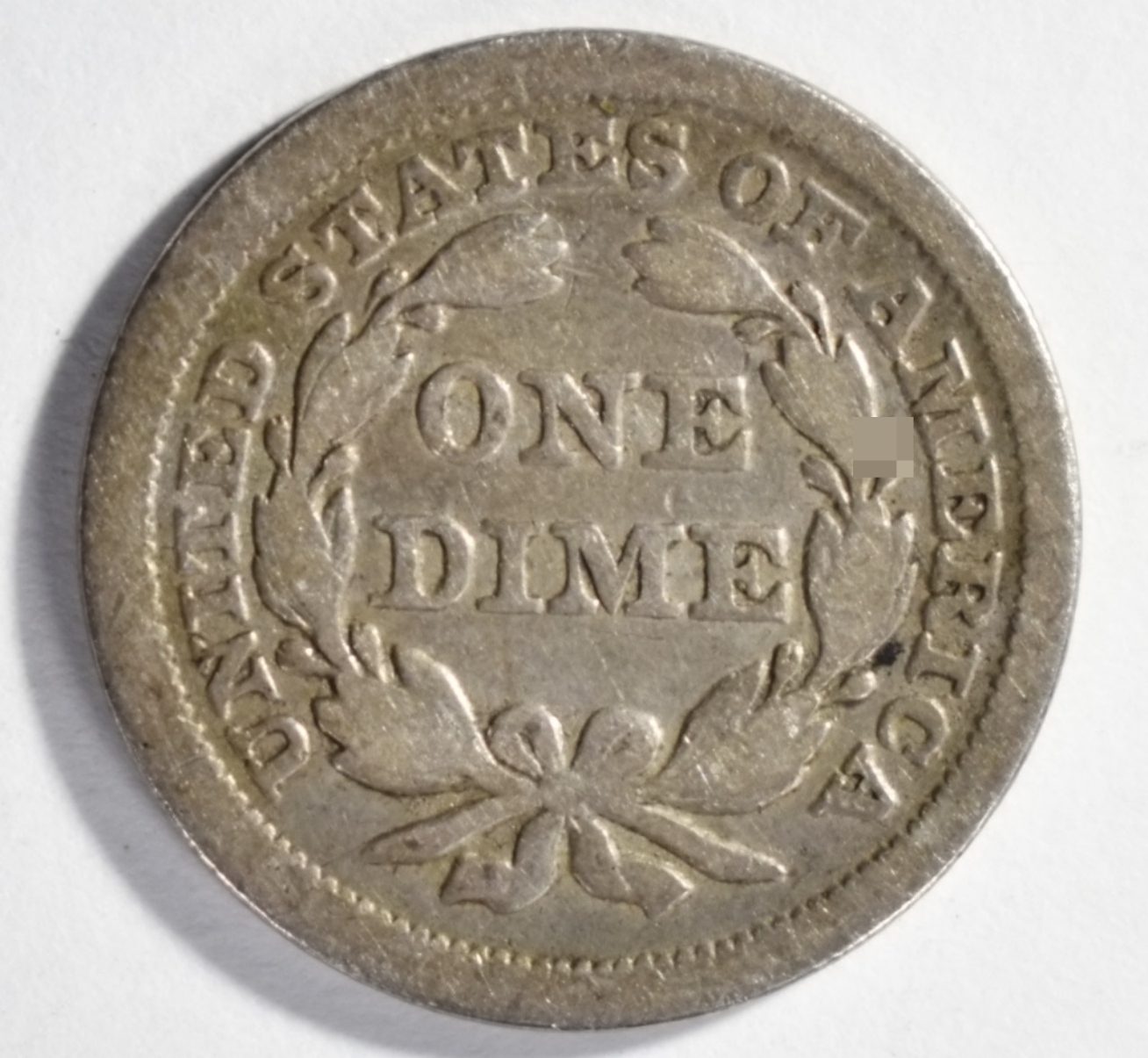 1854 Arrows Seated Dime