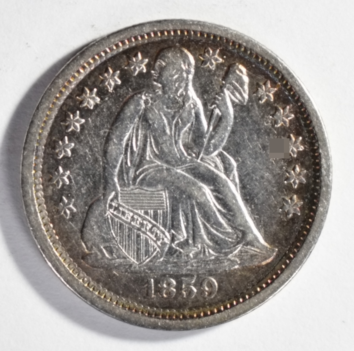 1859 Seated Dime
