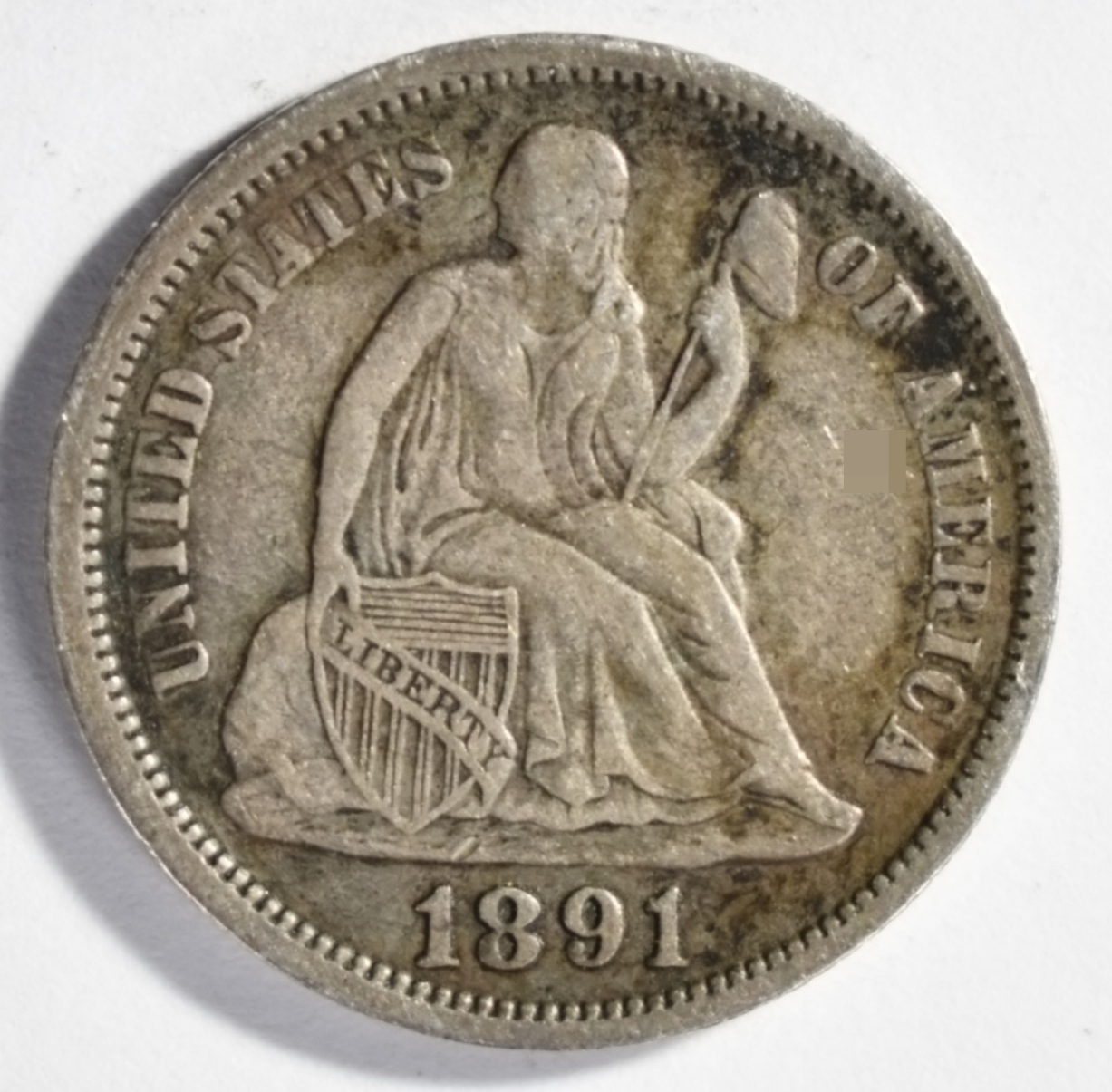 1891-O Seated Dime