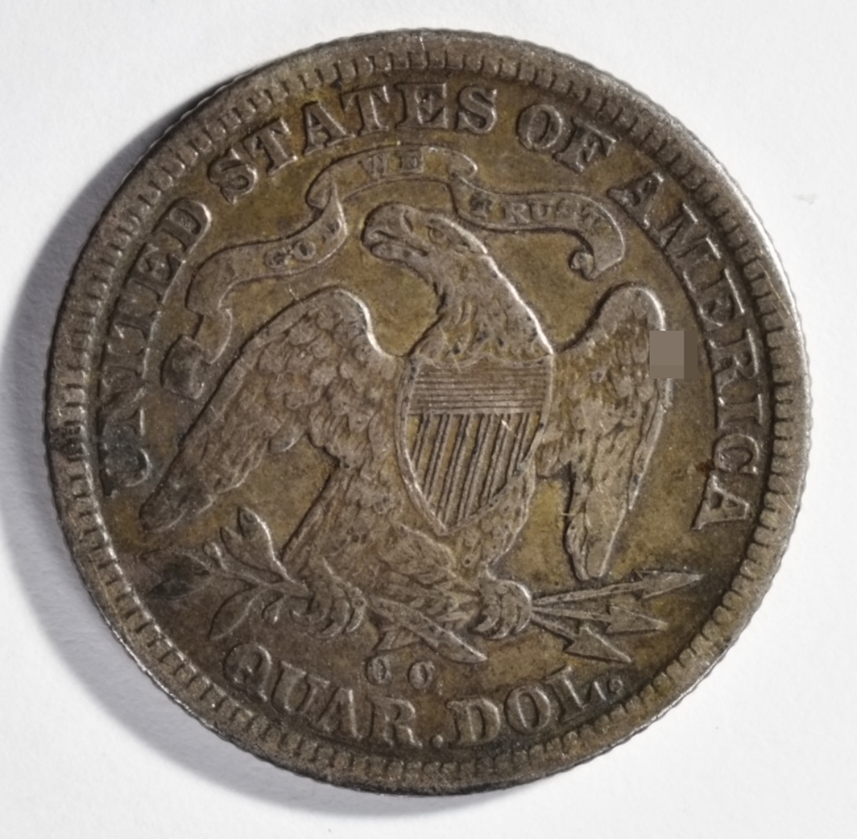 1877-CC Seated Quarter