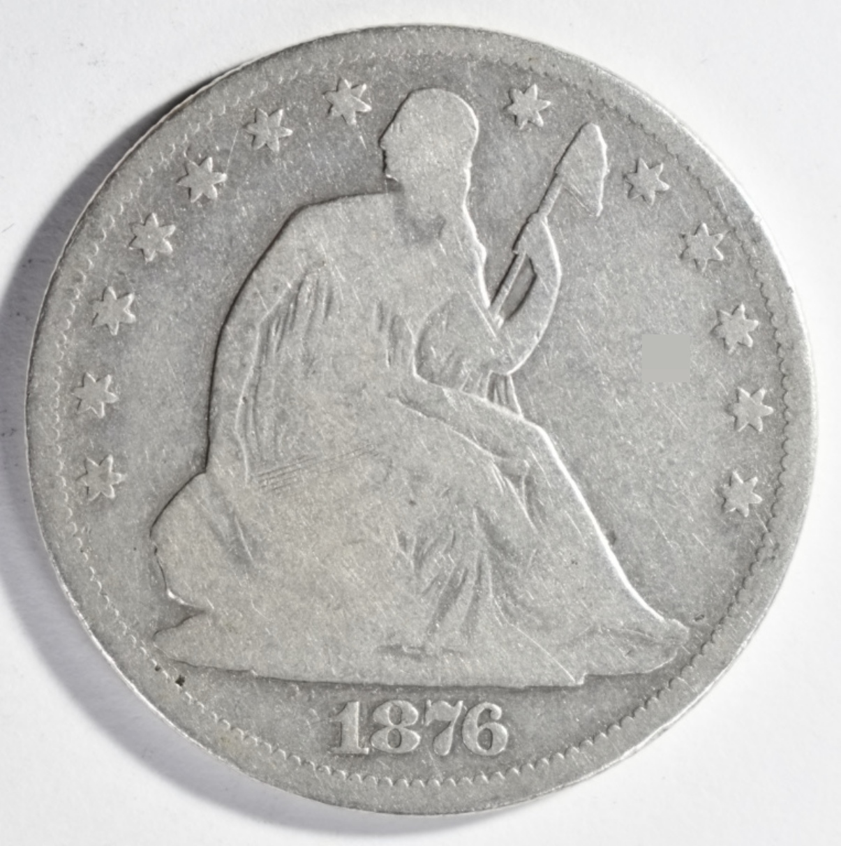 1876-CC Seated Half Dollar