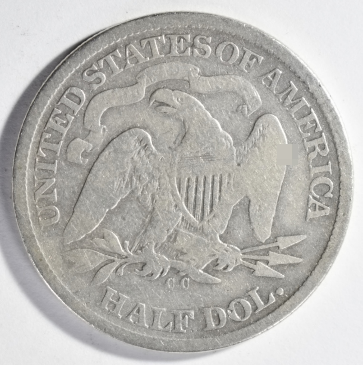 1876-CC Seated Half Dollar