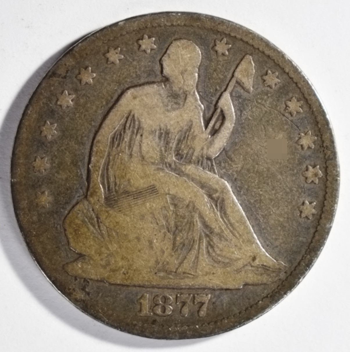 1877-CC Seated Half Dollar