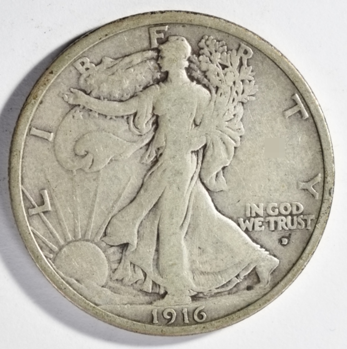 1916-D Walking Liberty Half Dollar
