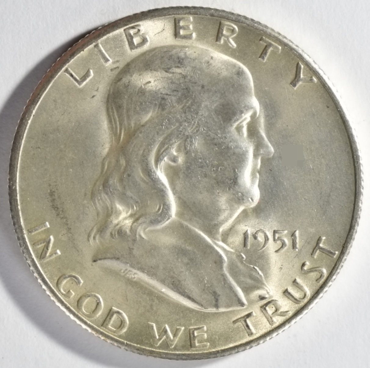 1951-S Franklin Half Dollar