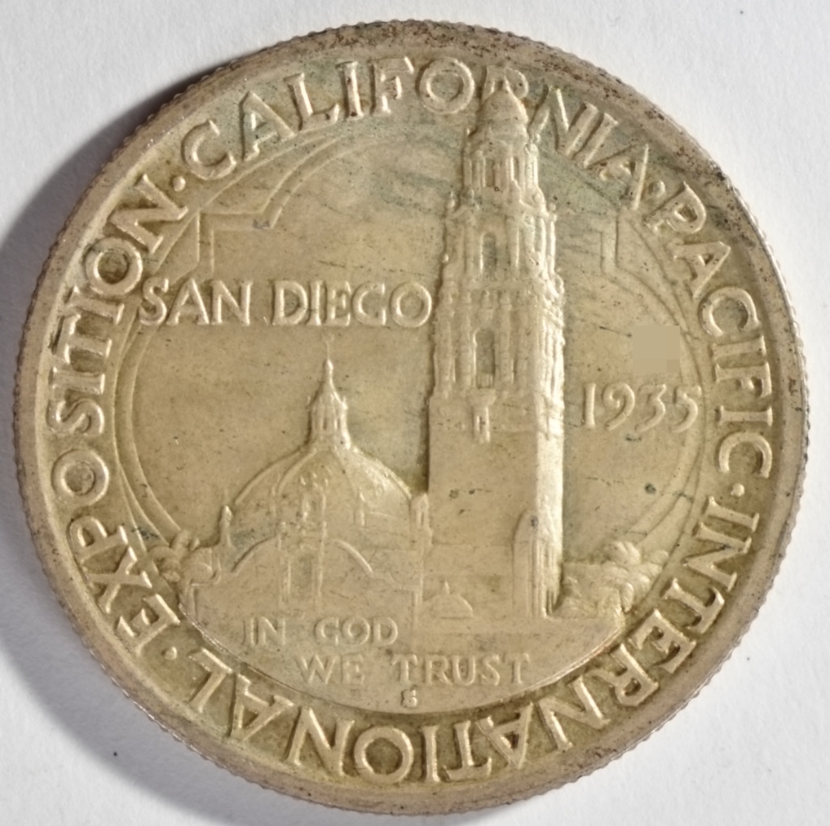 1935-S San Diego Commem Half Dollar