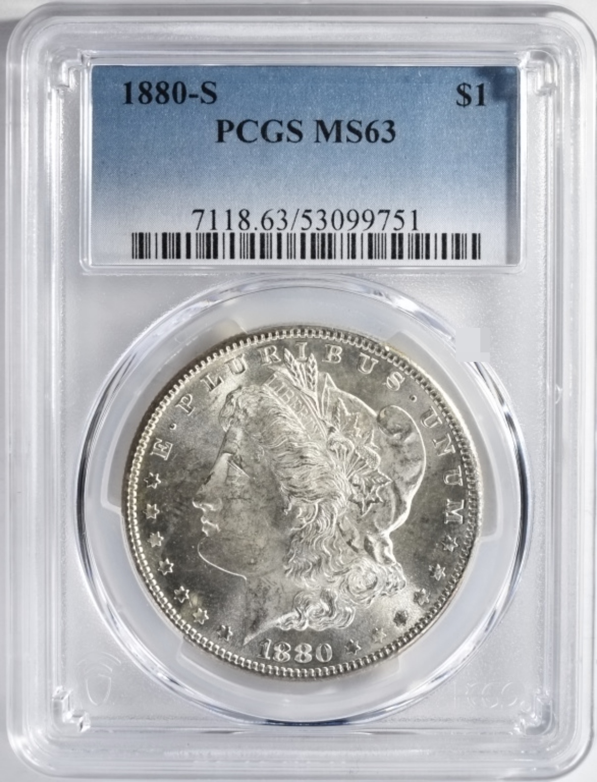 1880-S Morgan Dollar MS63 PCGS