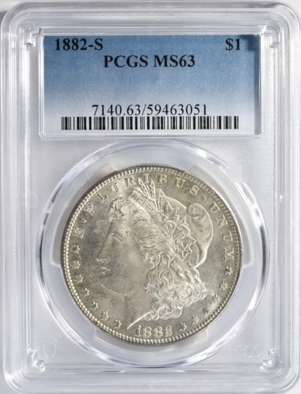 1882-S Morgan Dollar MS63 PCGS