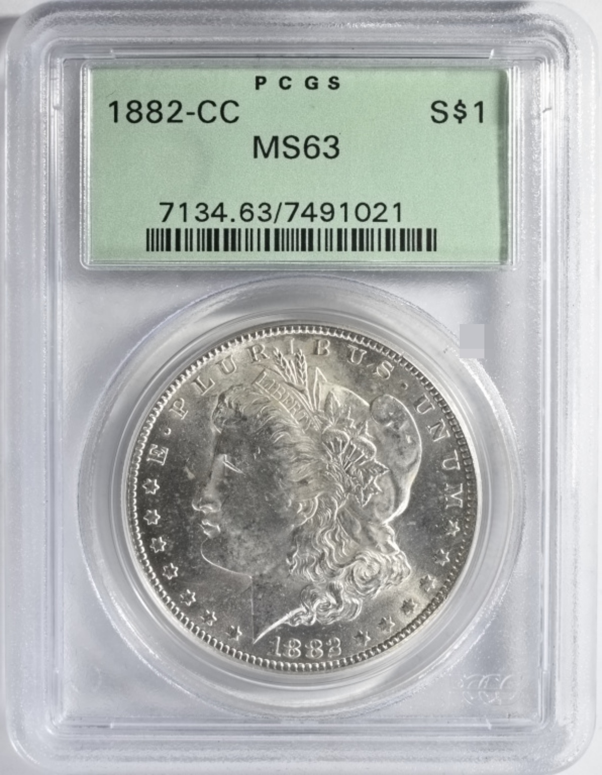 1882-CC Morgan Dollar MS63 PCGS