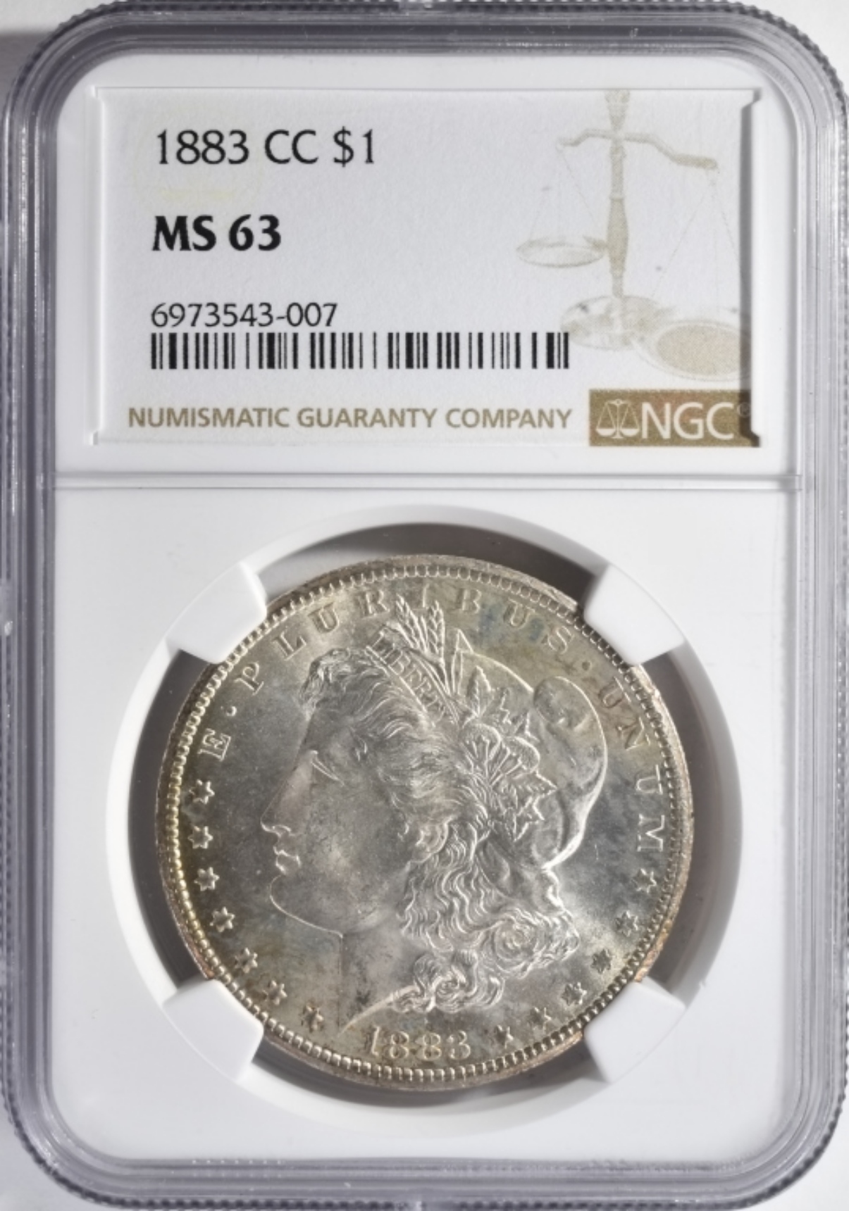 1883-CC Morgan Dollar MS63 NGC