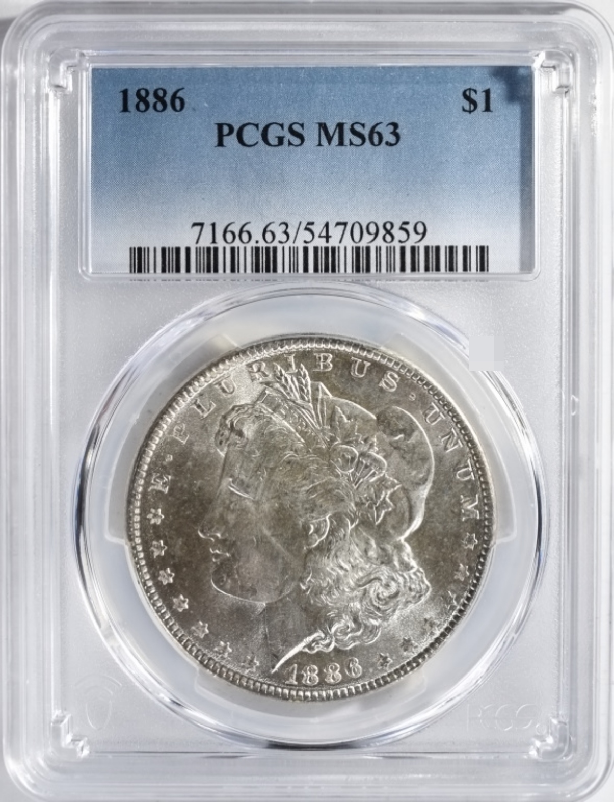 1886 Morgan Dollar MS63 PCGS