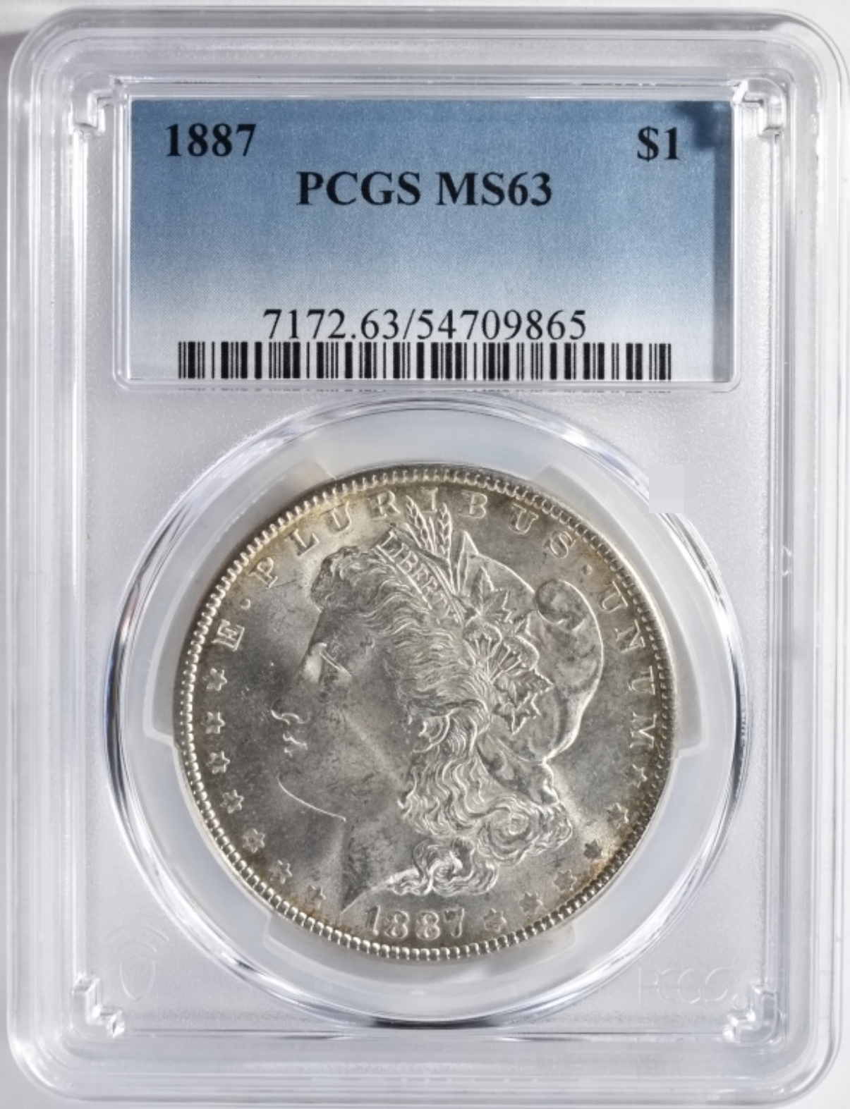 1887 Morgan Dollar MS63 PCGS