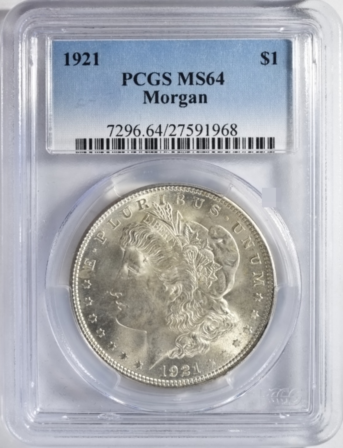 1921 Morgan Dollar MS64 PCGS