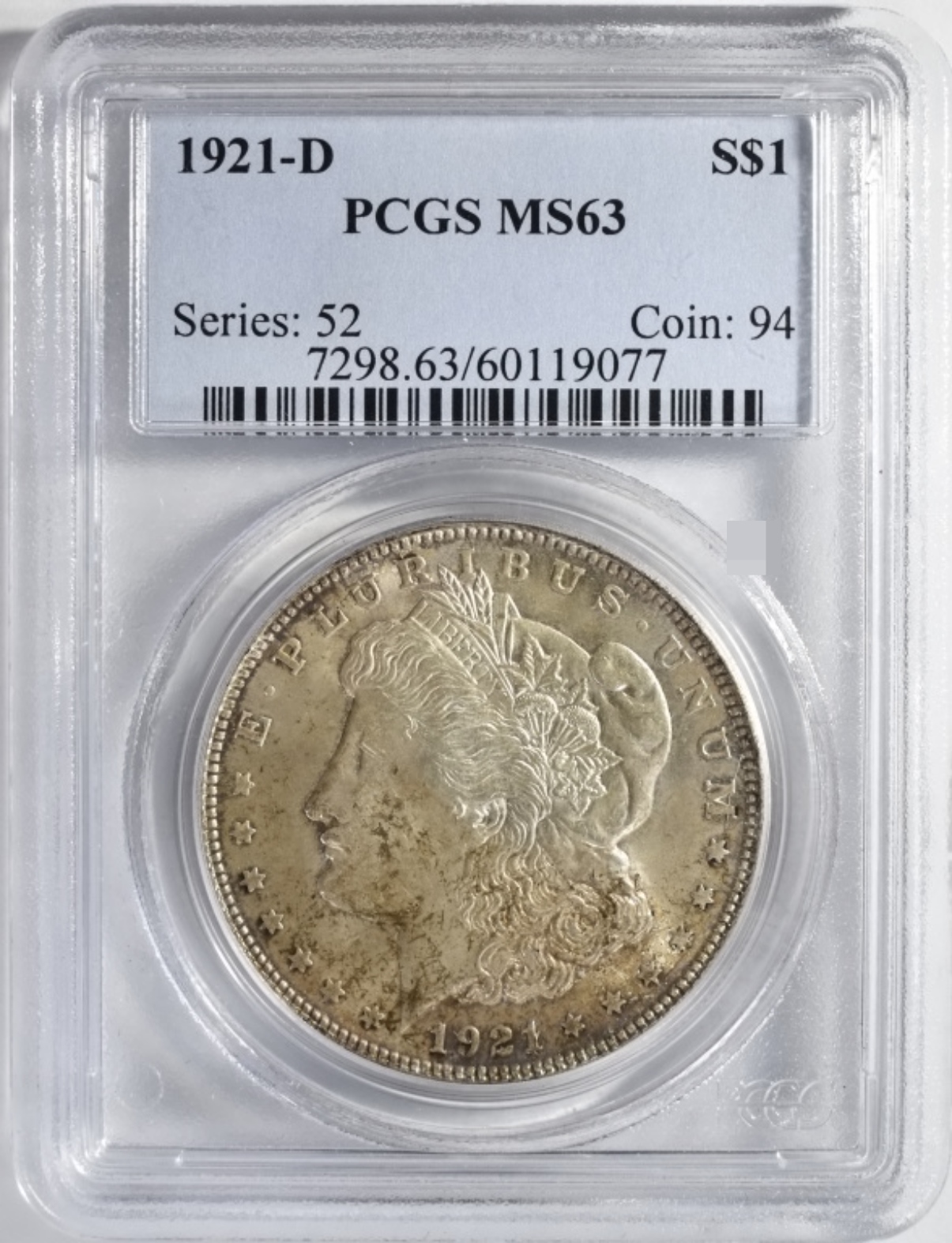 1921-D Morgan Dollar MS63 PCGS