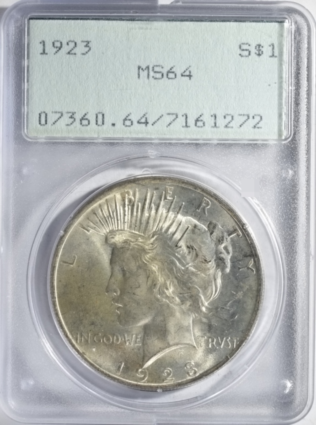 1923 Peace Dollar MS64 PCGS