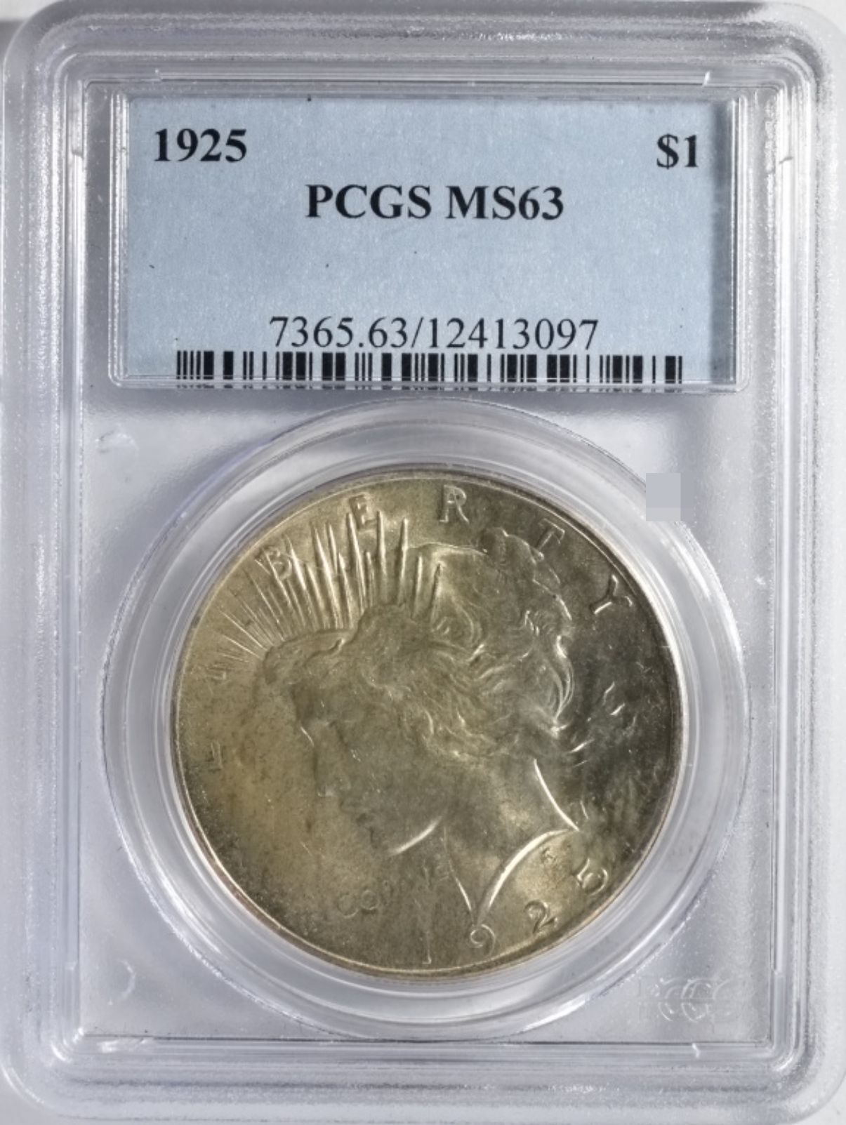 1925 Peace Dollar MS63 PCGS