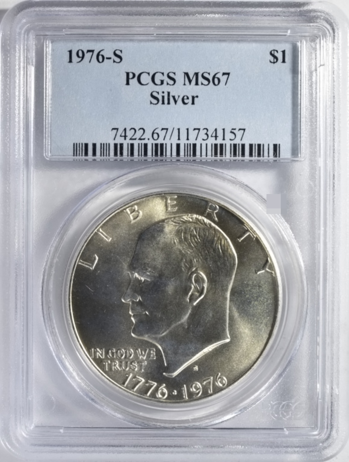 1976-S Silver Ike Dollar MS67 PCGS
