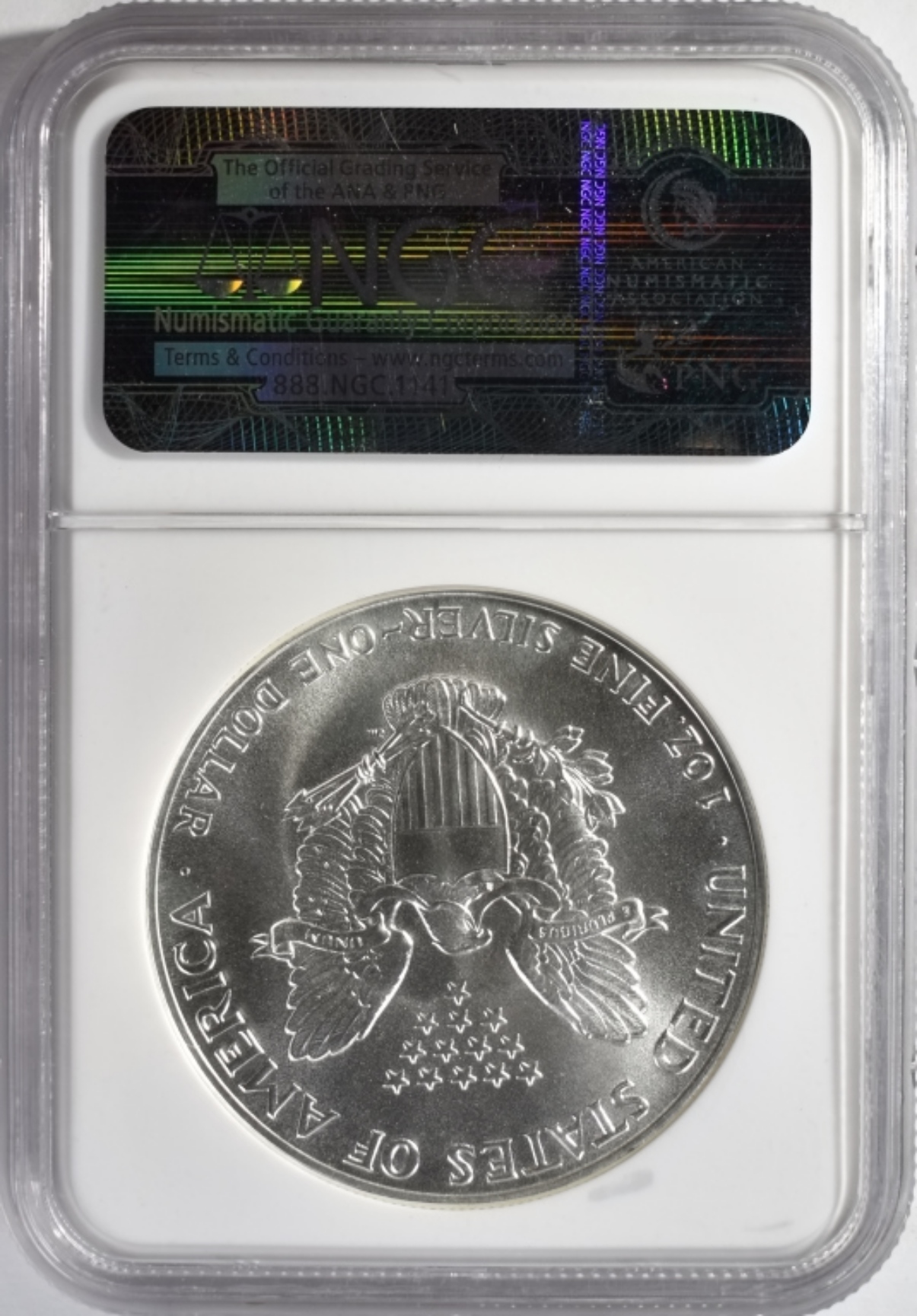 1986 Silver Eagle MS69 NGC