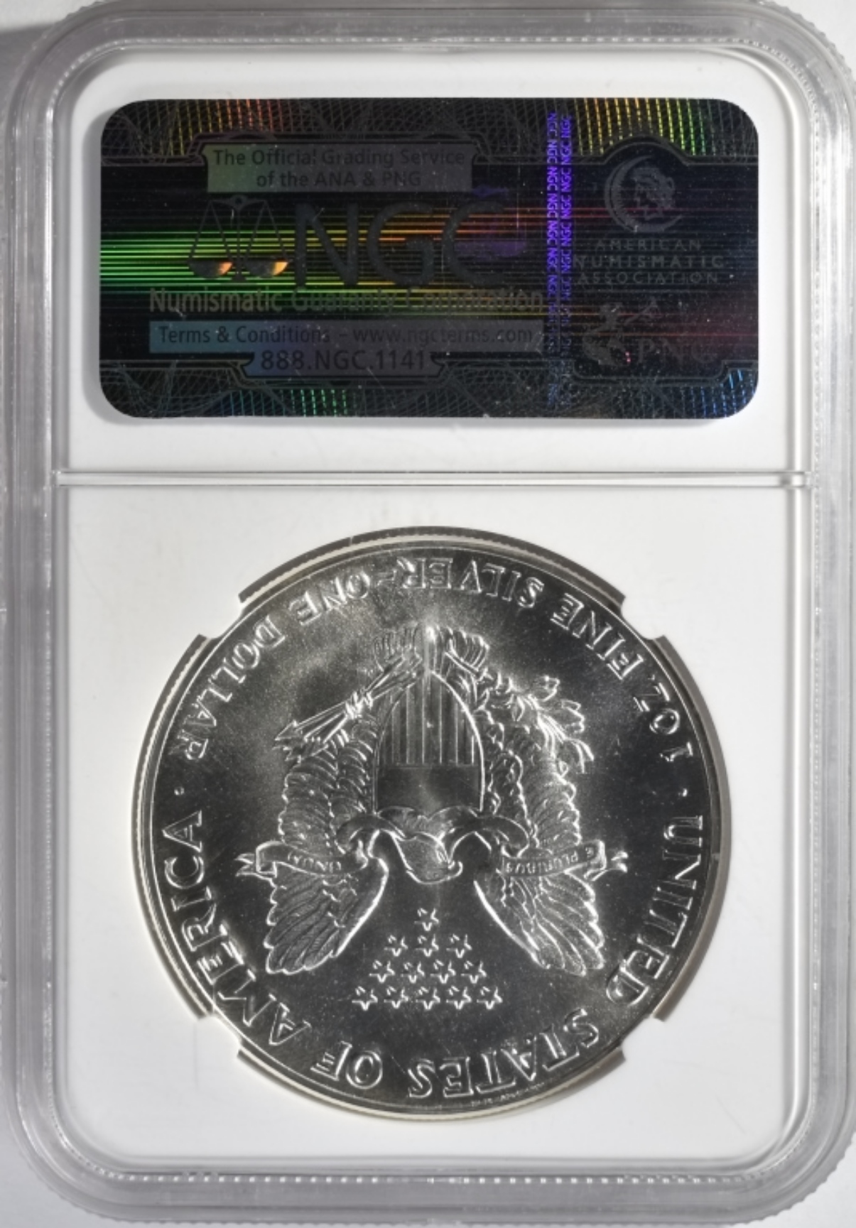 1987 Silver Eagle MS69 NGC