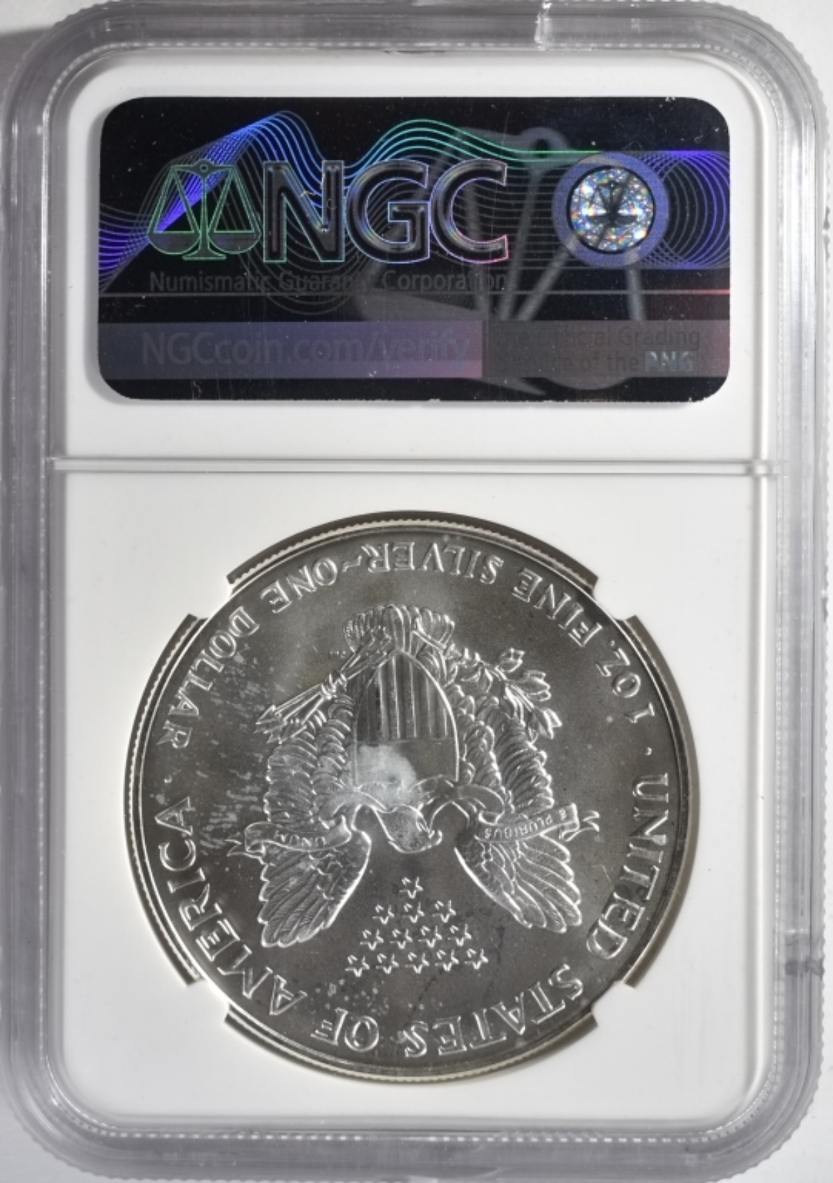 1993 Silver Eagle MS69 NGC Cracked Slab