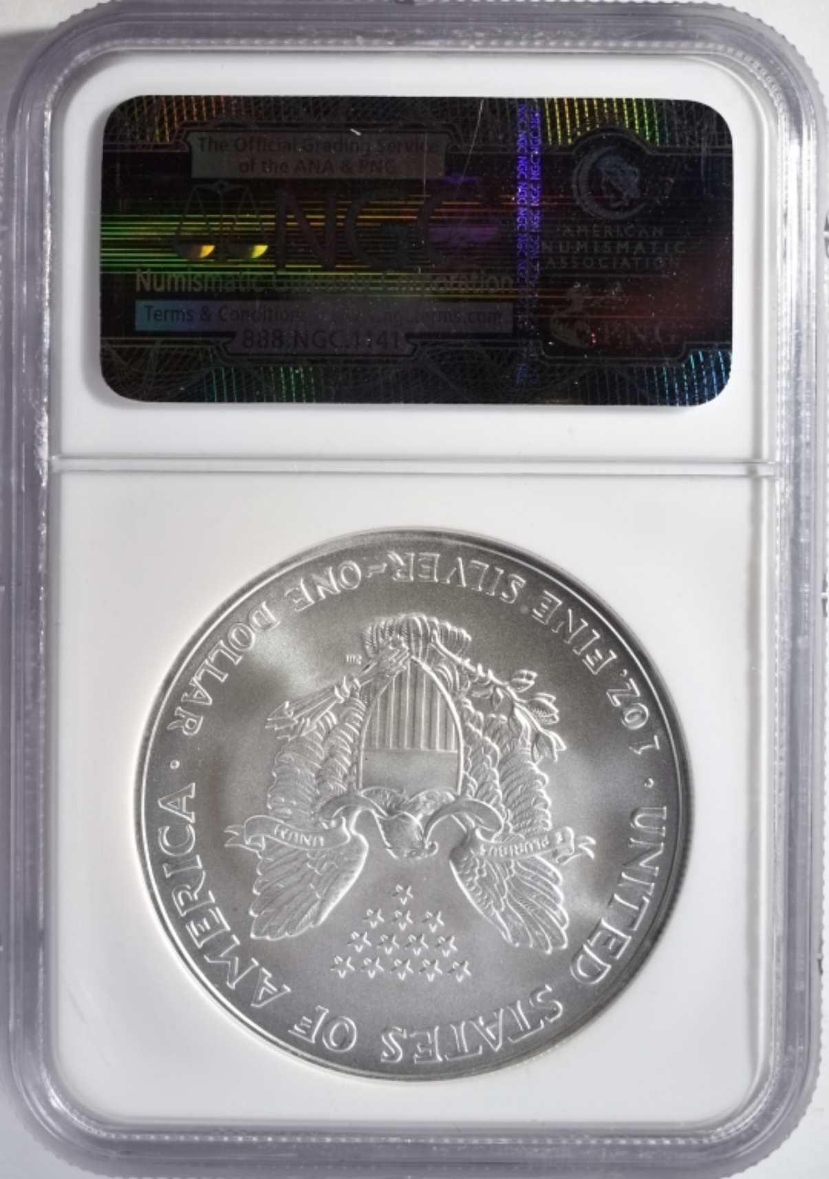 2007 Silver Eagle MS69 NGC