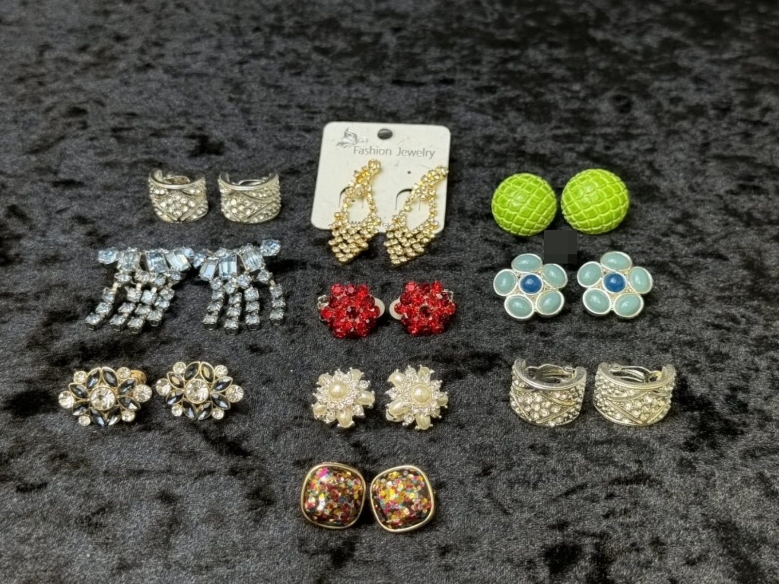 Costume Earrings Lot, 10 Sets