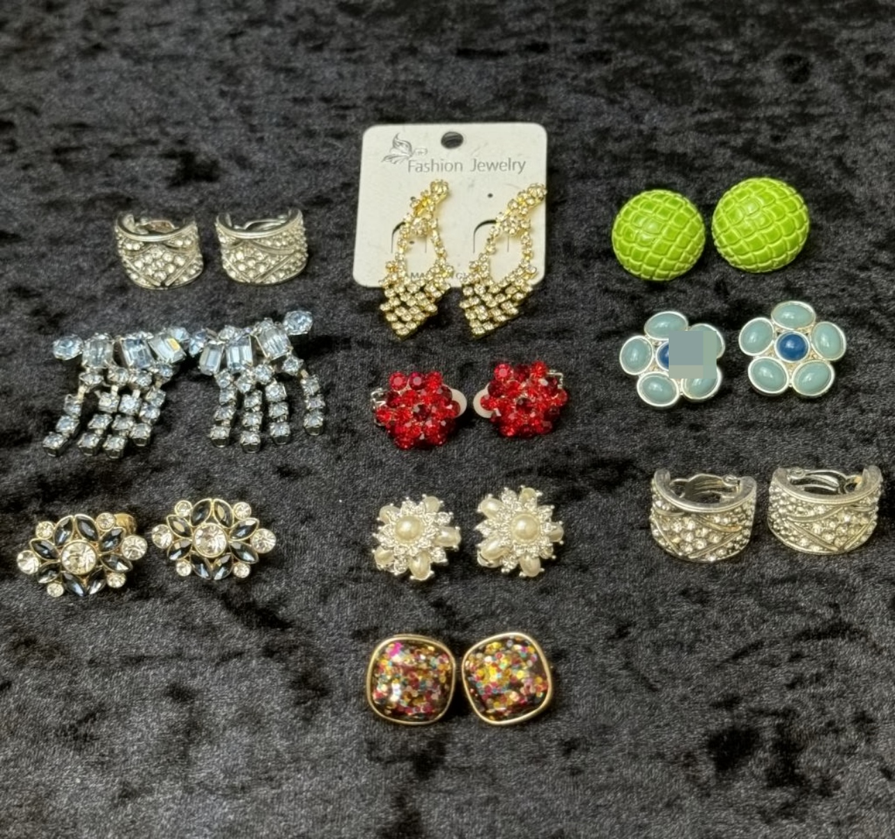 Costume Earrings Lot, 10 Sets