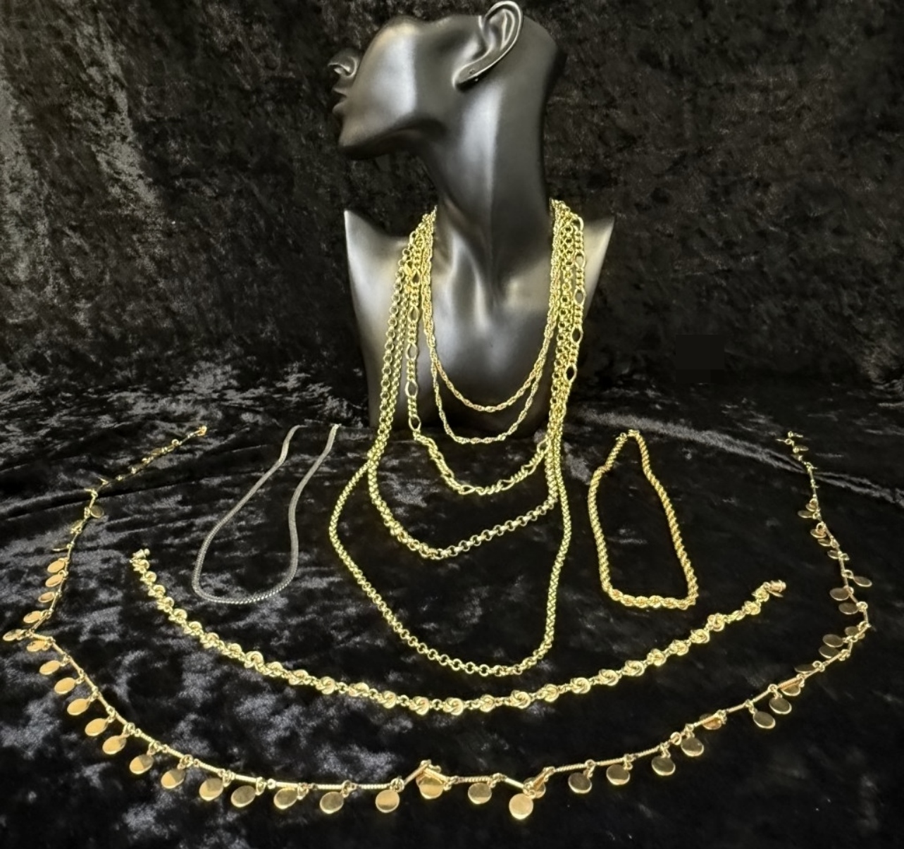 Necklaces, 9 Pcs, Gold-Tone & Silver-Tone