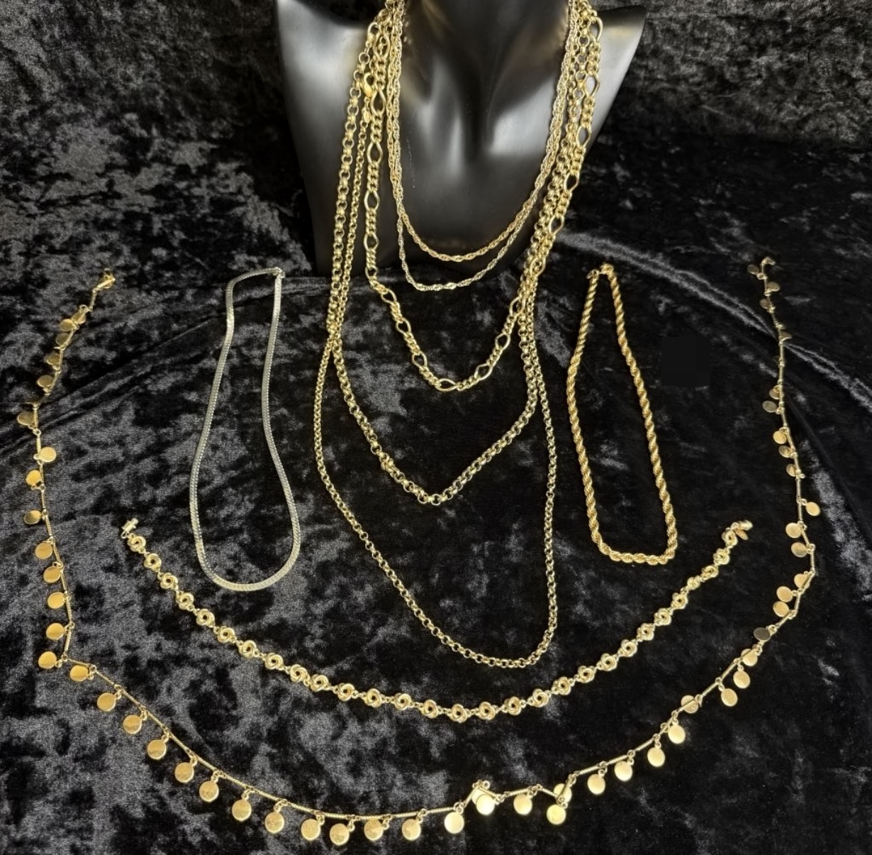 Necklaces, 9 Pcs, Gold-Tone & Silver-Tone