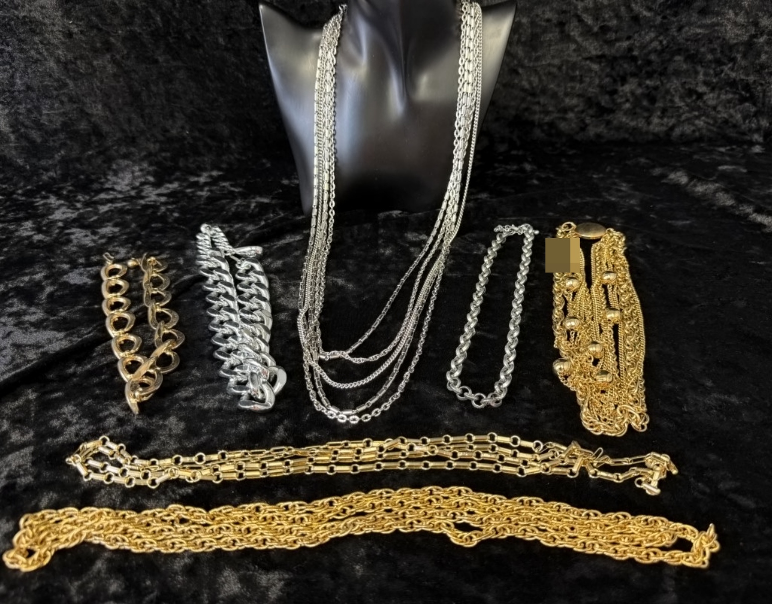 Chain Necklaces, 7 Mixed Tones