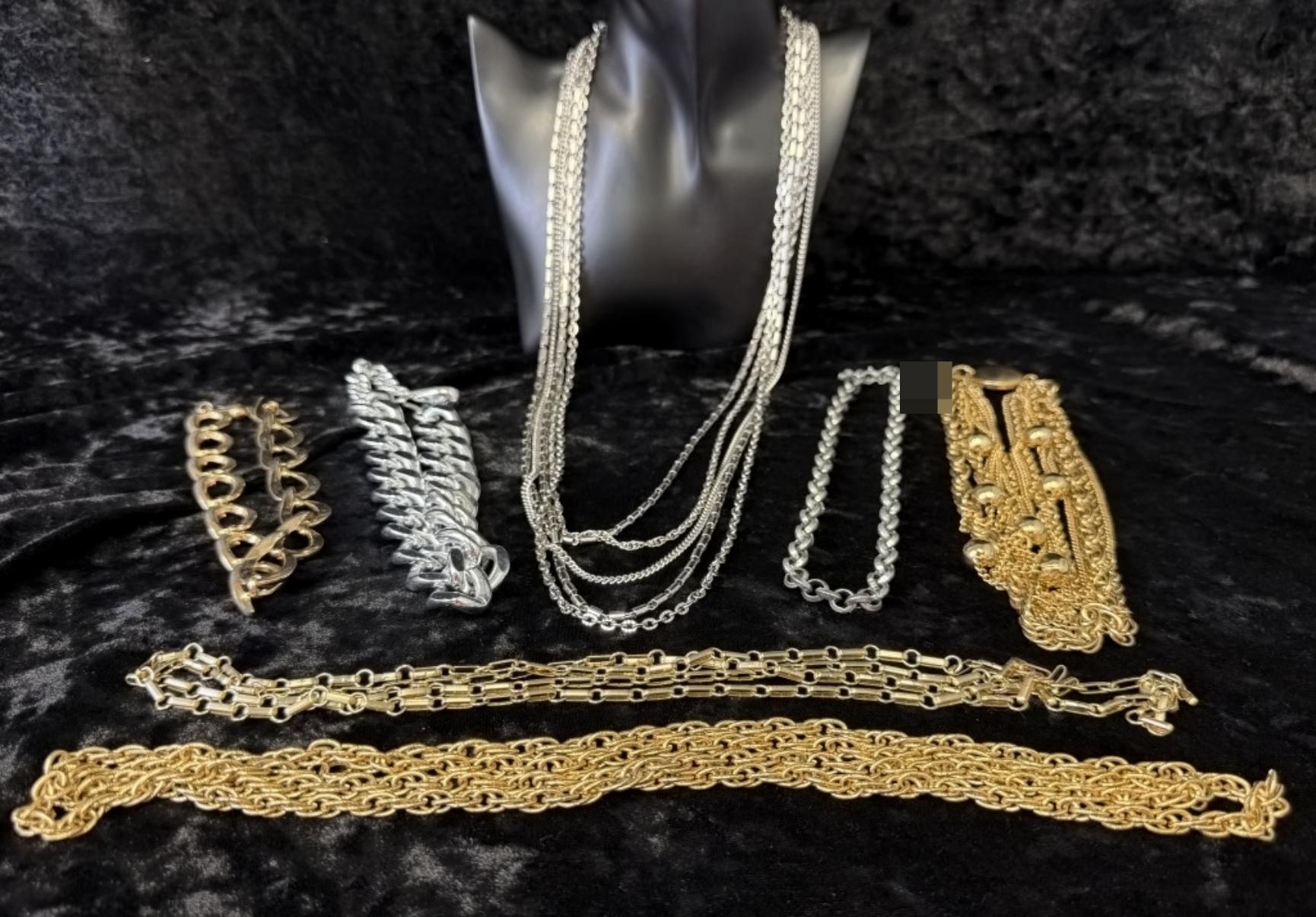 Chain Necklaces, 7 Mixed Tones