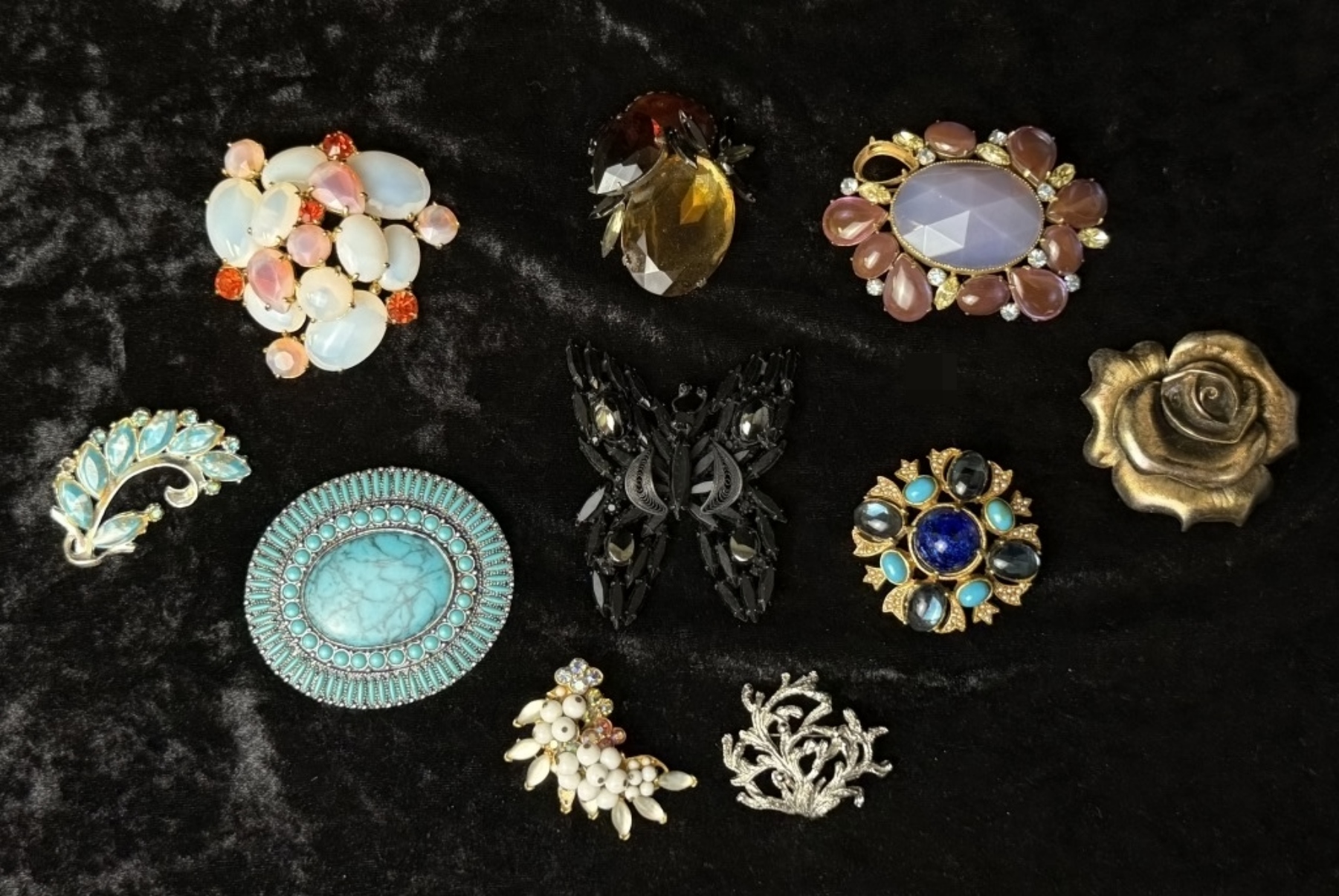 Vintage Costume Brooch, 10
