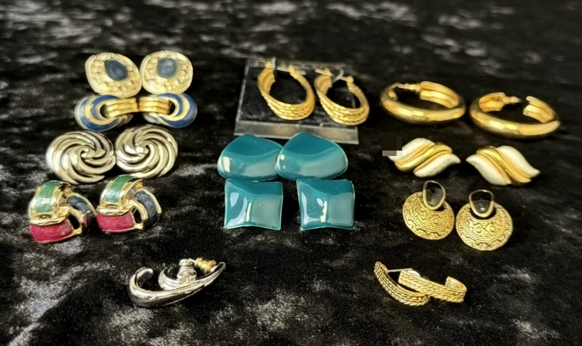 Vintage Costume Earrings, 12 Sets
