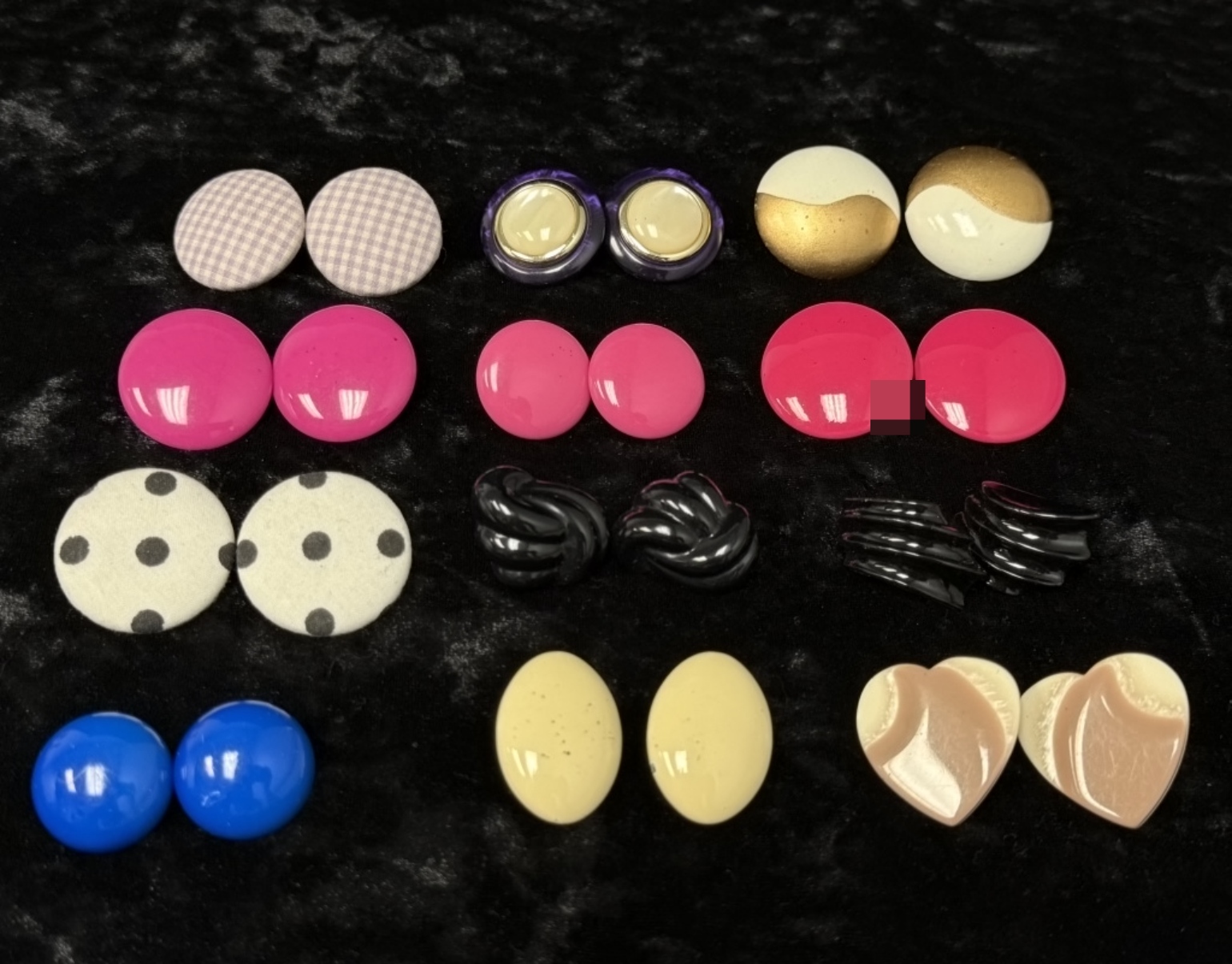 60s Vintage Earrings, 11 Pairs Lot