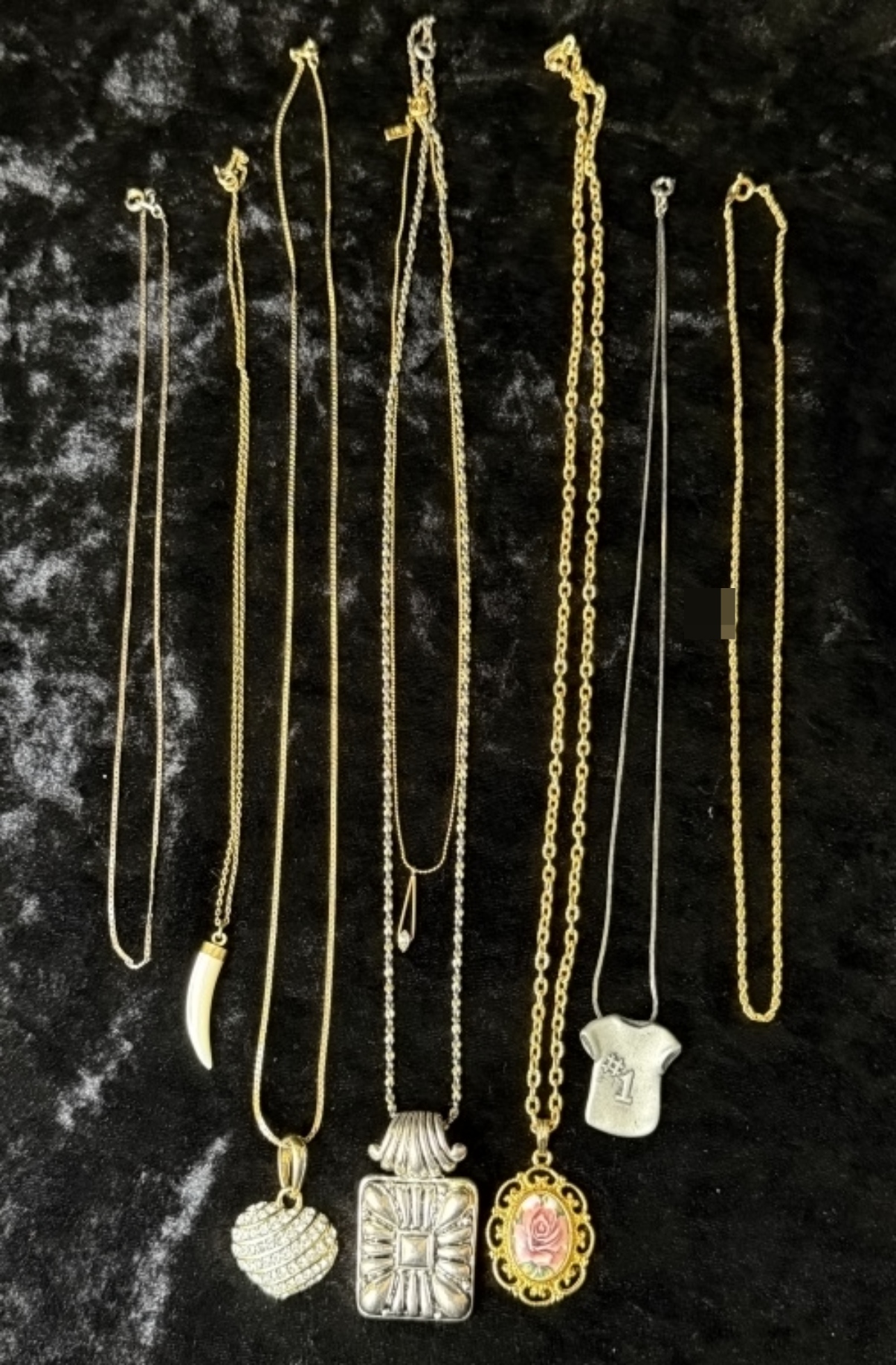 8 Varied Costume Necklaces