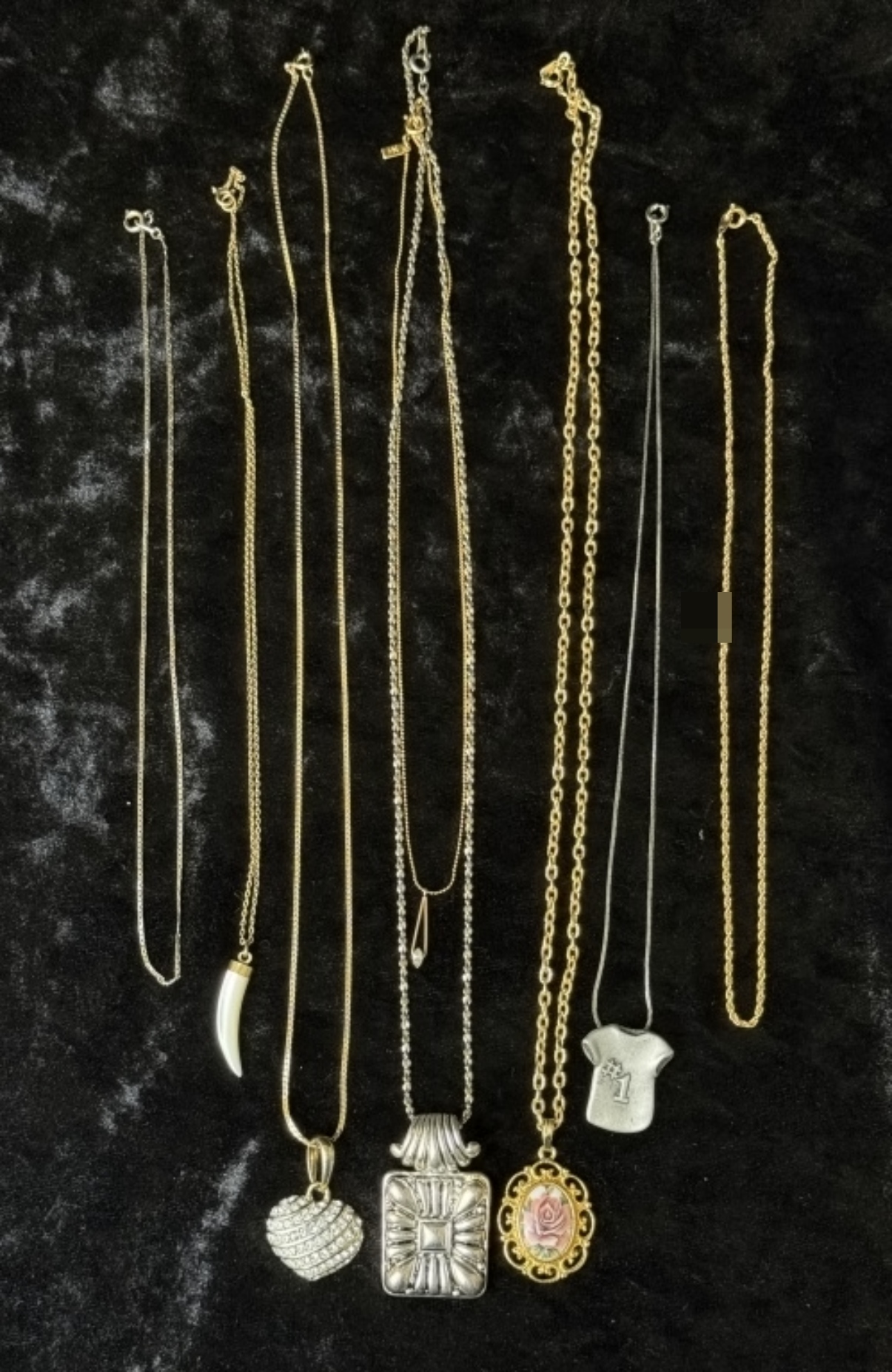 8 Varied Costume Necklaces