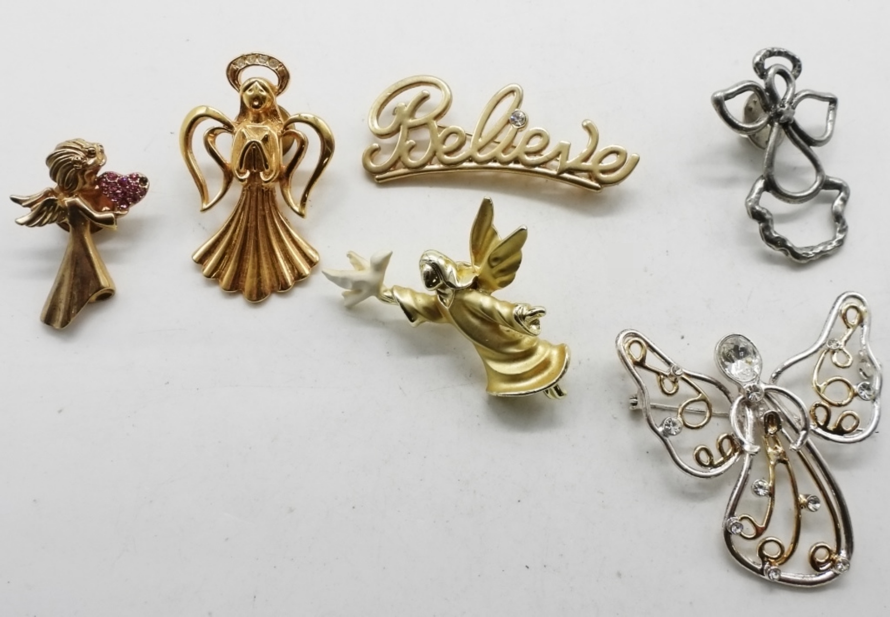 (6) Angel Brooches & Pins