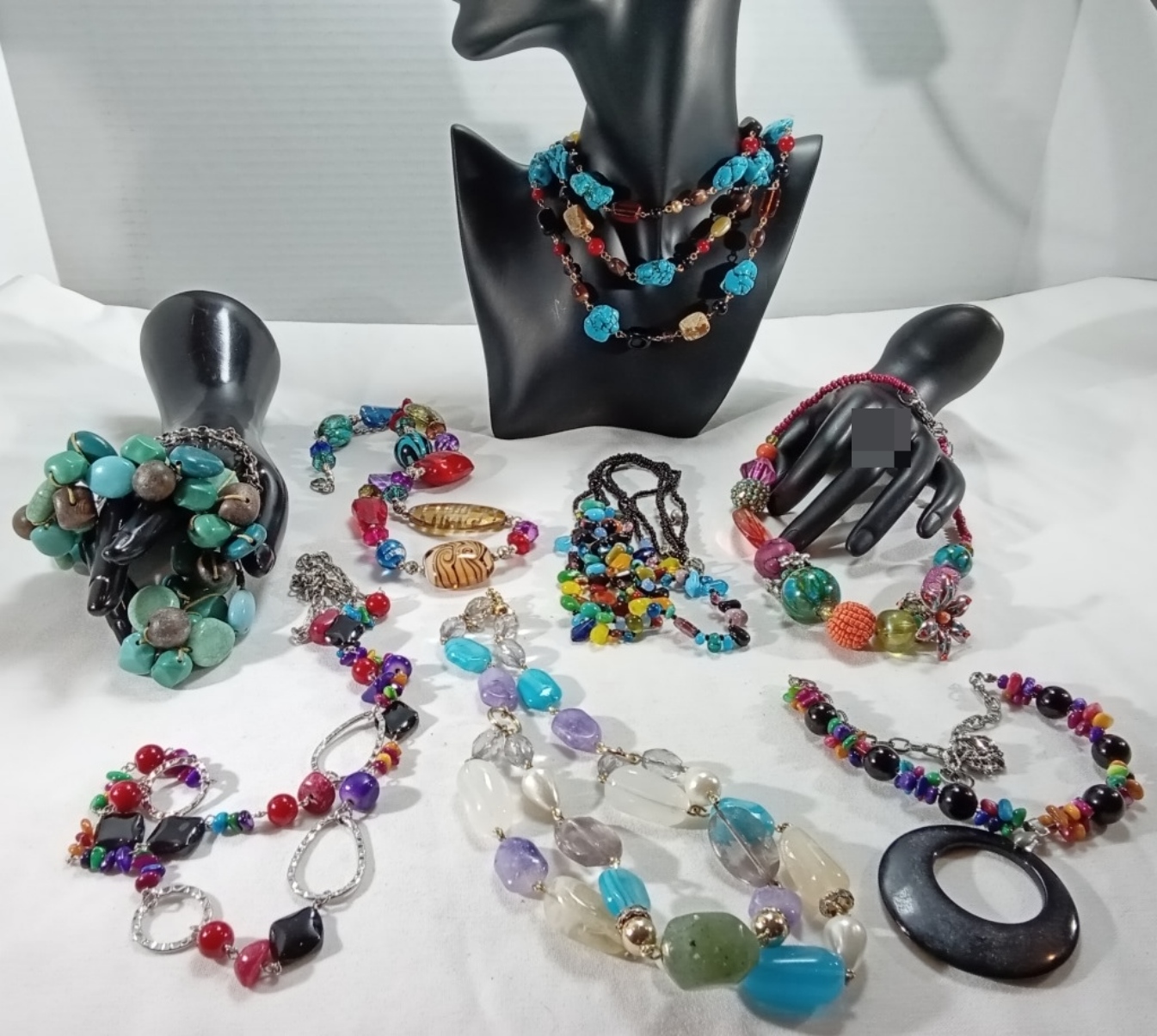 Vintage Beaded Jewelry Lot, Mixed