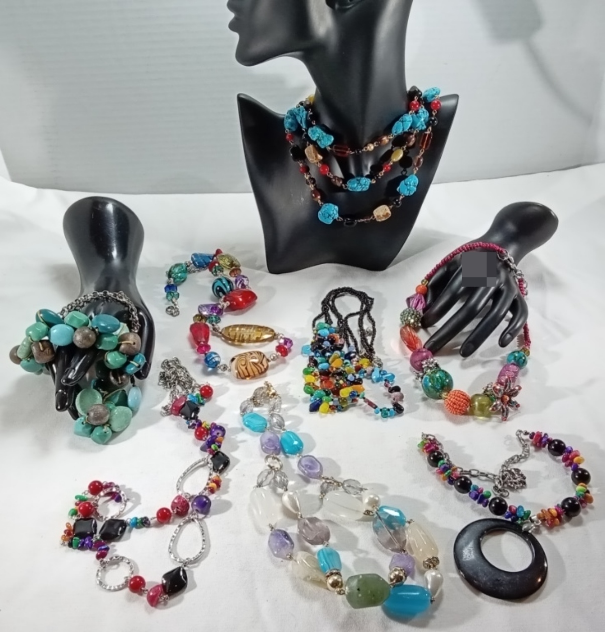 Vintage Beaded Jewelry Lot, Mixed