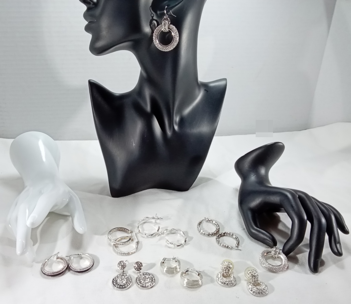 Silver-Tone Jewelry Lot, 8 Pieces Mixed Styles