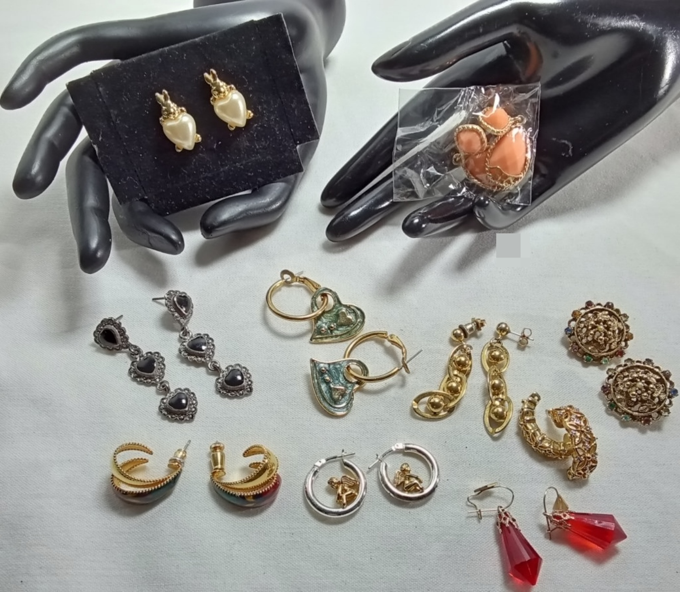 Jewelry Lot, Gold-Tone Silver-Tone Earrings