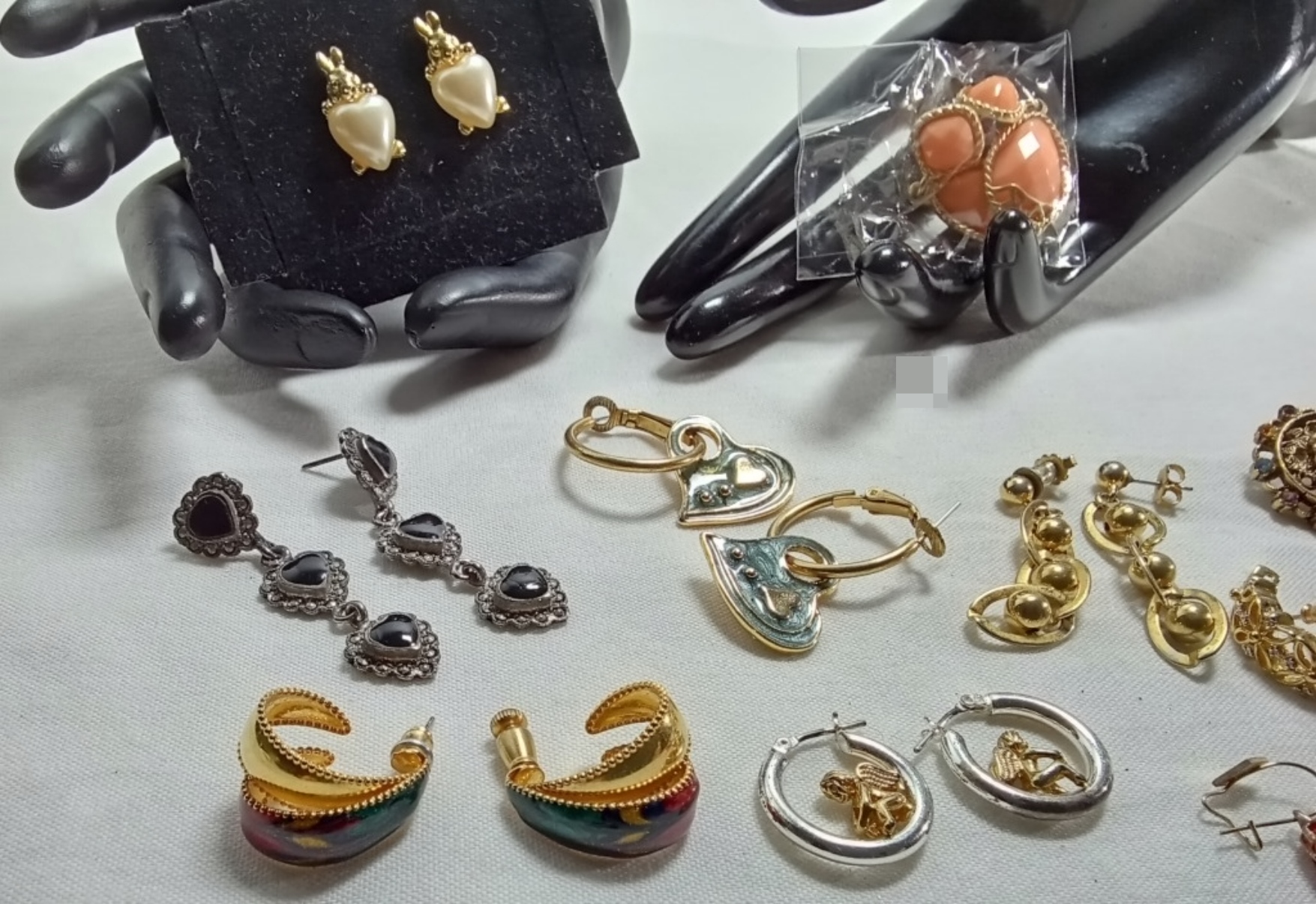 Jewelry Lot, Gold-Tone Silver-Tone Earrings