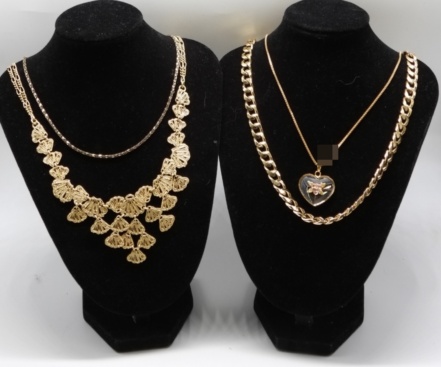 (5) Gold-Tone Necklaces